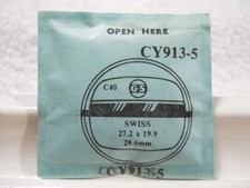 GS CY913-5 Watch Crystal Fit Swiss 29.6 mm - 27.2 x 19.9 mm Replacement Repair