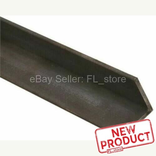 1/4" Thick Angle Iron 1" x 1" x 6 Feet Hot Rolled Carbon Steel 90° Stock Mill 