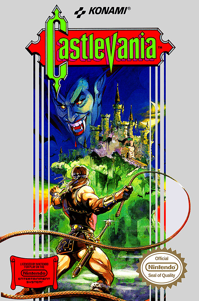 Castlevania Nintendo NES BOX ART II III Premium POSTER MADE IN USA