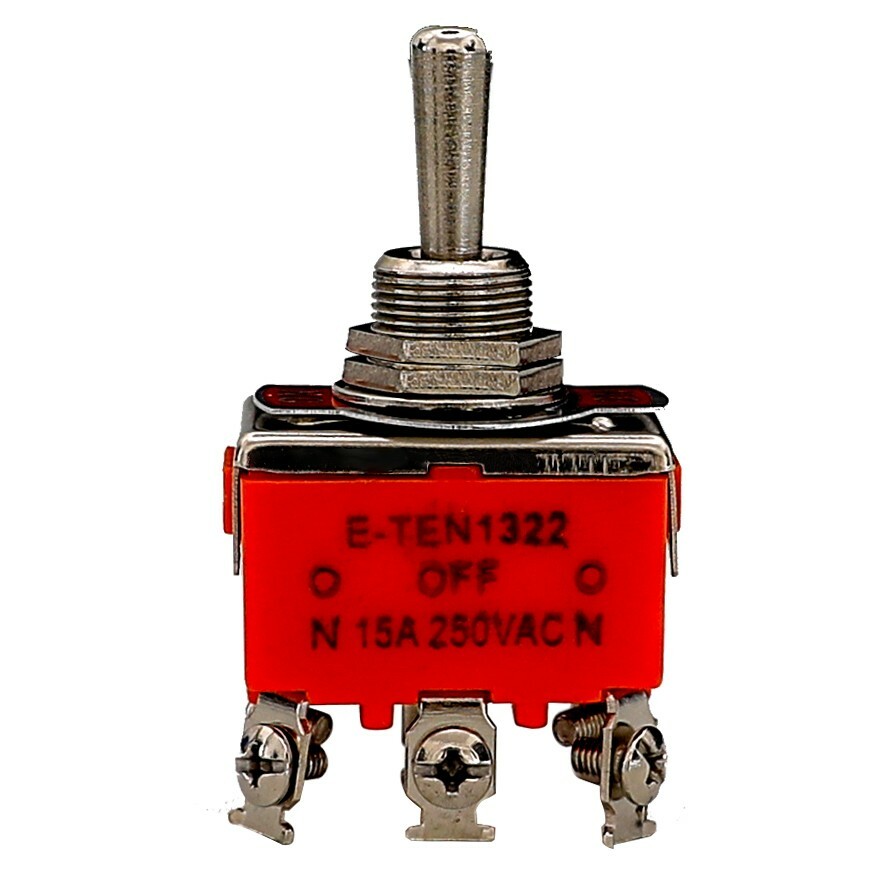250V/15A 6Pin On/Off/On Rocker Toggle Switch Momentary Knob Self