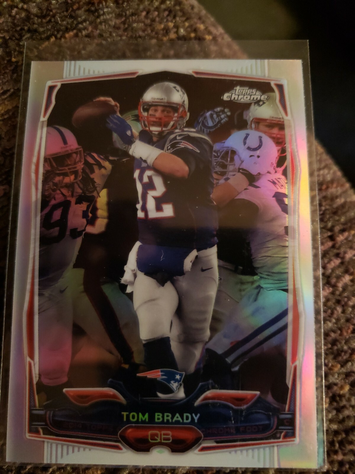 2014 Topps Chrome Tom Brady REFRACTOR #62. Nrmt-mint.