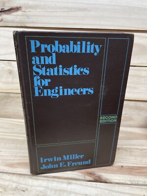 Miller and Freund's Probability and Statistics for Engineers 2nd 1977 HC bokA25