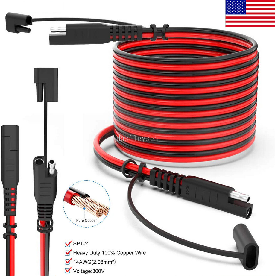 16AWG SAE to SAE Extension Cable Quick Disconnect Wire Harness SAE Connectors