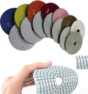 5'' Inch DIAMOND POLISHING PAD 21 Granite Concrete Marble Stone Travertine polish