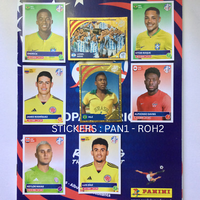 USA VERSION Panini Copa America 2024 - Stickers  PAN1 - ROH2 ** YOU PICK**