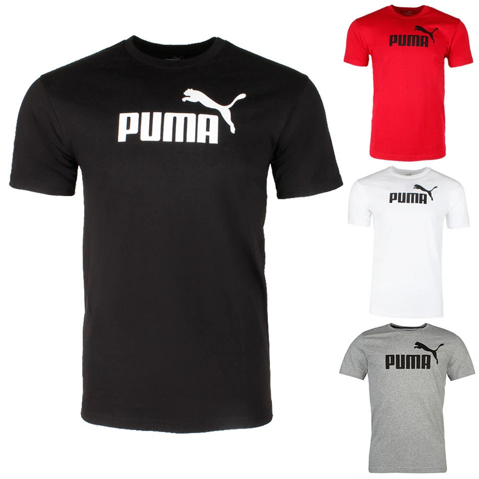 Camiseta activa Puma para hombre manga corta #1 logotipo gráfico