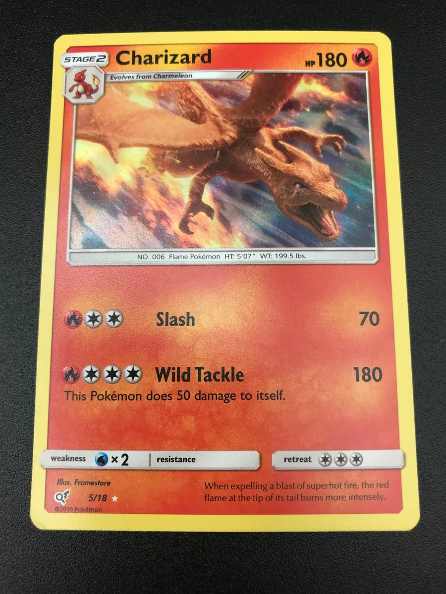 Charizard 5/18 HOLO ULTRA RARE SM Detective Pikachu SHINY Pokemon Card NM  2016