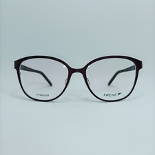 Frenk, luxury eyeglasses, Titanium, frames, scallop, oval, New Old Stock vintage