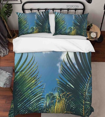 3D Trees Sky Landscape Quilt Cover Set Bedding Sets Pillowcases Queen