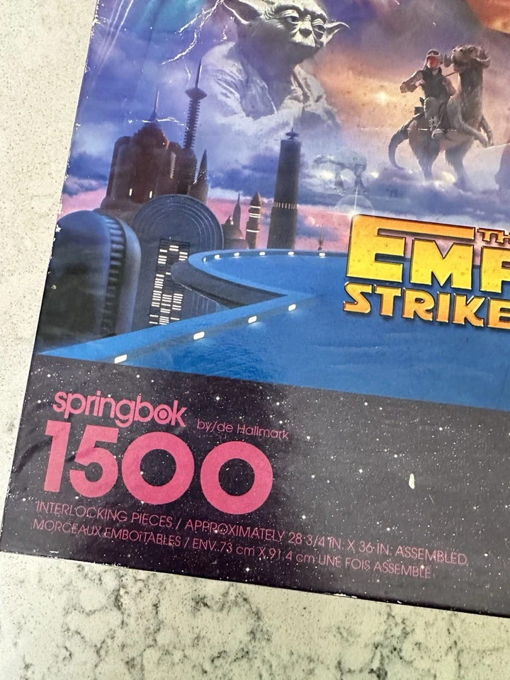 Vintage 1997 Springbok 1500 piece Star Wars Empire Strikes Back puzzle - READ - Image 2 of 4