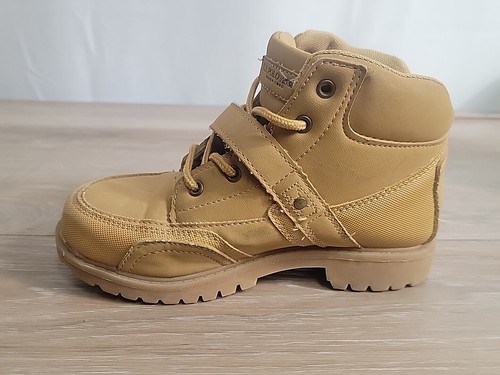 US Polo Assn Tan Ankle Boots Laces And Buckle Andes Boys US Size 3M - Imagen 8 de 14