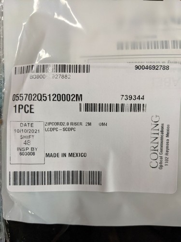 Faser Patchkabel, Multimode - OM4, Duplex, LC auf SC, 2 - Faser, Riser, 2 m, Aqua - Bild 6 von 6