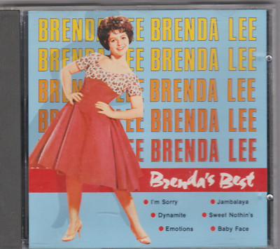 Brenda Lee CD Brenda's Best  16 Tracks I'm Sorry. Jambalaya, Dynamite