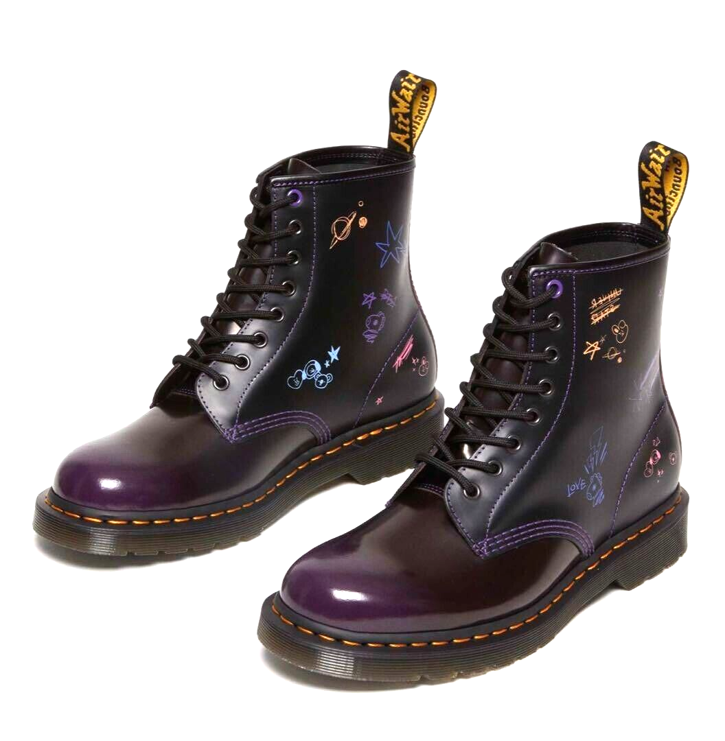 BT21 x Dr. Martens 1460 8 Hole Boots Limited Edition Black BT21 x Dr. Martens 1460 8 Hole Boots Limited Edition Black