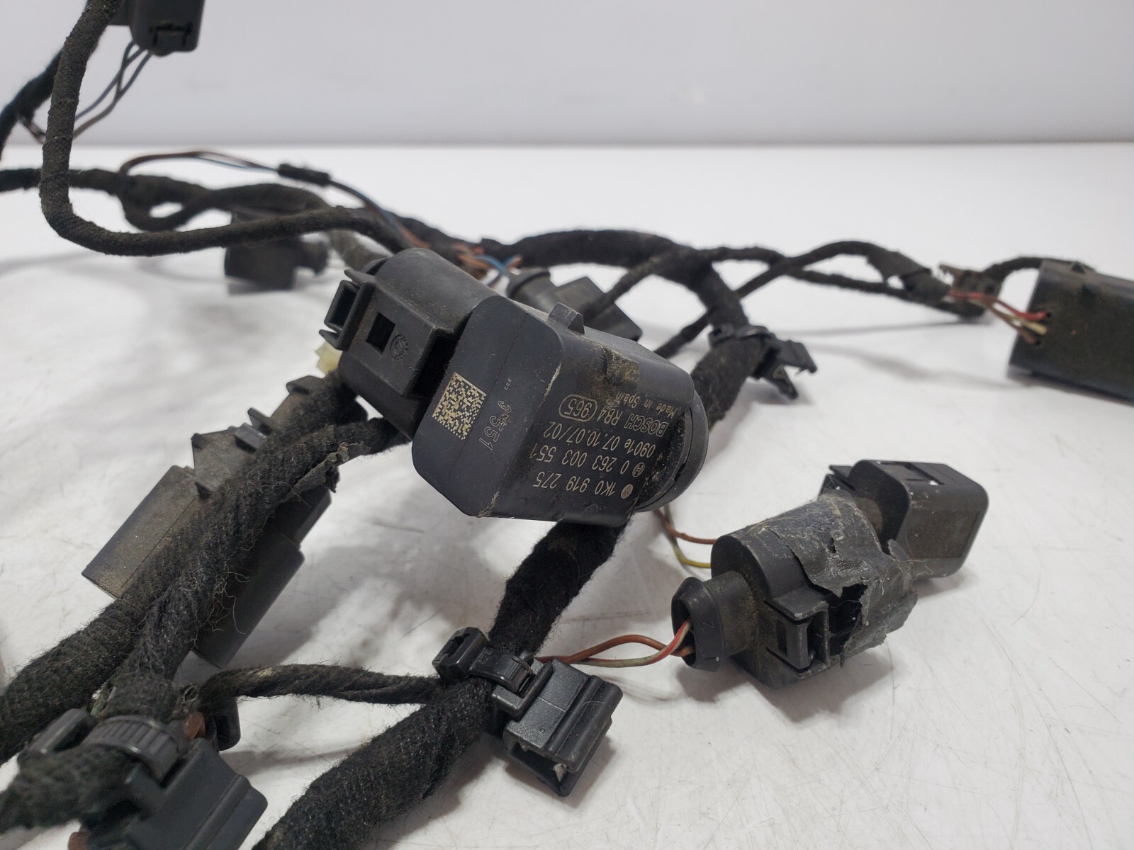 ✅ 03-10 OEM Bentley Continental GT Rear Bumper Parking Sensor PDC Harness Black