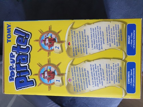 TOMY Kinderspiel "Pop Up Pirate", Hochwertiges Aktionsspiel OVP - Bild 4 von 4