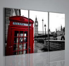 QUADRI MODERNI LONDRA TELEPHONE QUADRO MODERNO 100x70cm ARREDAMENTO MODERNO