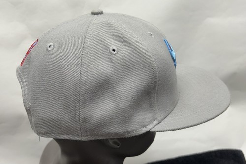 New Era 9Fifty Chicago Bulls Adjustable Grey Snapback Hat (YB) - Picture 4 of 6