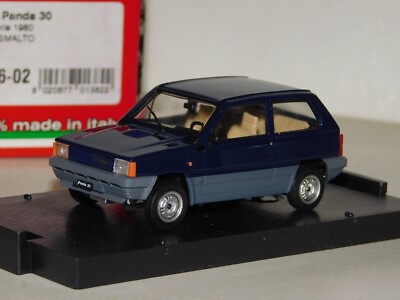 FIAT PANDA 30 1st SERIES 1980 BLU SMALLTO BRUMM R386-02 1/43