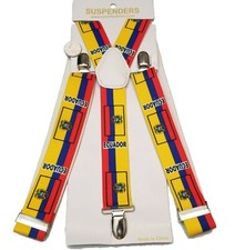 Ecuador Flag Suspenders Ecuadorian Flags Mini Banner Design for Cloth Gift