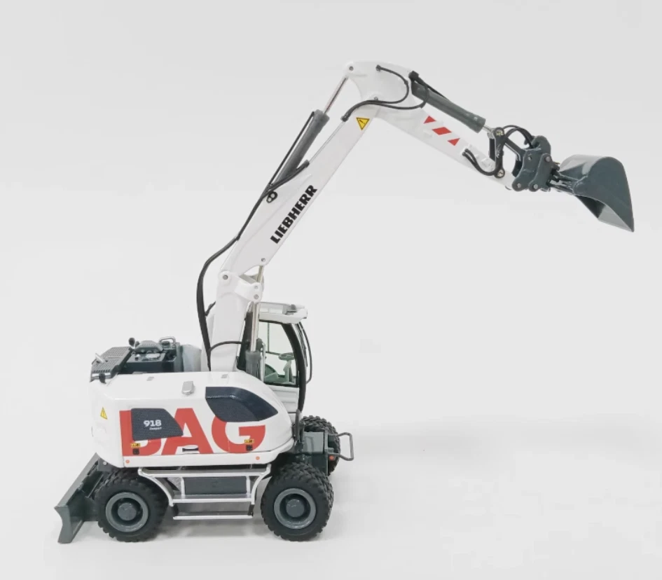 1:50 NZG LIEBHERR A918 Wheeled Excavator Strabag Construct Machine Diecast Model - Image 2 of 4