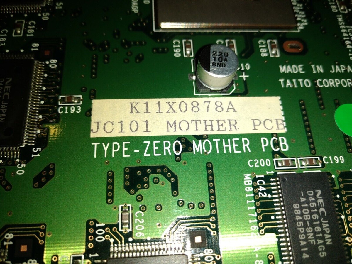 taito battlegear 2 type-zero mother pcb arcade part working #528