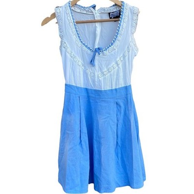 Cosplay Company UK Delores blue & white dress size 2/28 (Halloween, costume)