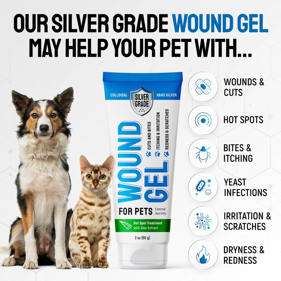 Wound & Itch Gel for Pets – Dog Cone Safe, Gentle Care – 2 Oz Tube - Image 2 of 4