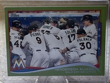 2014 Topps (Green Parallel Set) Henderson Alvarez BH # 132