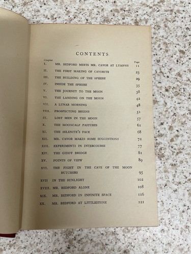 The First Men in the Moon & The World Set Free by H G Wells vgc c1940s - Picture 10 of 11