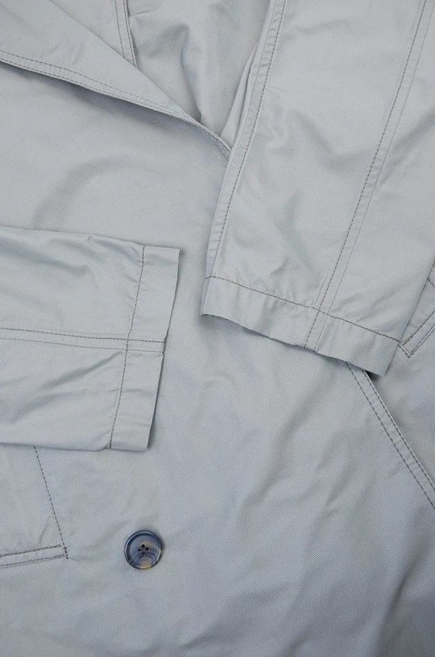 Lanvin x H&M коллекции 2010 серый двубортный плащ - размер 44 (США 34R) - Изображение 3 из 4