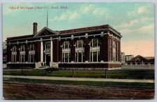 K49 Ford Michigan Postcard C1910 Michigan Alkali Company Office 532