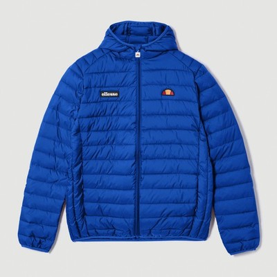 Ellesse Mens Puffer Jacket Lombardy Padded Jacket Cobalt Blue