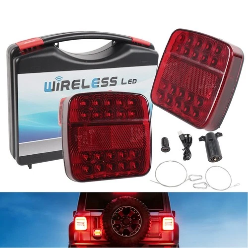 Wireless Magnetic Trailer Lights – Rechargeable LED TailLight Kit For Trailer