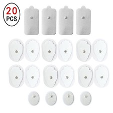 20X Large Snap On Replacement Pads For Electrode TENS Unit  Pulse Massager