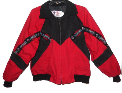 Vintage PRCA PRO RODEO Red Duck Canvas Western Jacket by David James Men's XL