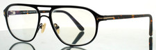 TOM FORD TF5751-B 001 Black Mens Aviator Full Rim Eyeglasses 56-16-145 B:40