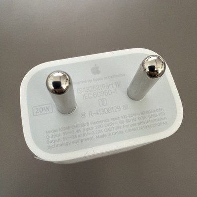 100% Original Apple A2246 20W Indien Reise Ladegerät USB-C für iPhone/iPad