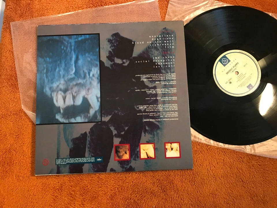 Skinny Puppy Bites 1986 Vinyl Nettwerk NTL-30002 canada press re lp goth industr Foto 2 de 3