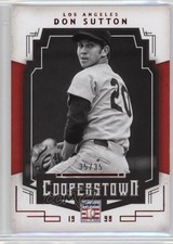 2015 Panini Cooperstown HOF Chronicles Red 35/35 Don Sutton #26 HOF 7a1
