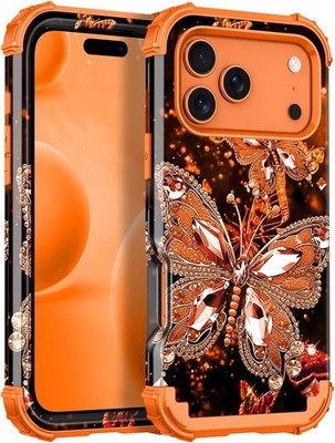 Miqala for iPhone 17 Pro Max Case,Glow in The Dark Three Layer Heavy Duty Shockp