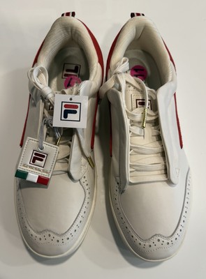 FILA Sanati SL Men s Color Gardenia/Fila Red/Syrah Size 11 NEW WITH ITALIAN TAG!