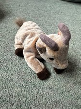 TY Original Beanie Baby - Goatee The Goat - Retired - Original Tag In Protector