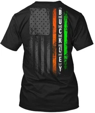 Buckley Family Irish American Flag T-Shirt Made in the USA Size S to 5XL