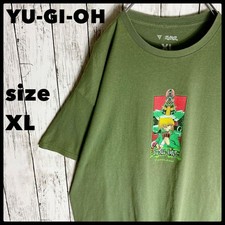 Yu-Gi-Oh Vintage 90s Anime T-Shirt XL Mexico Made Khaki Olive Jounouchi Used