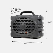 Turtlebox Original Gen 3 Outdoor Speaker TB-ORIG-G3-GRAY-BLK-BLK-2 