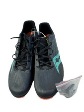 Saucony Men's Track Spikes Running Shoes Black  Aqua Size 12