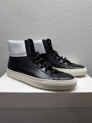 Common Projects ACHILLES RETRO HIGH BLACK 2050 Size 39 NEW - Image 1 of 4