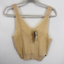 Roxy Crazy Glory Tank Top Women S Beige Knit ...