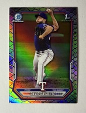 2026 Bowman Baseball #BCP-42 David Davalillo Reptilian Refractor, Texas Rangers